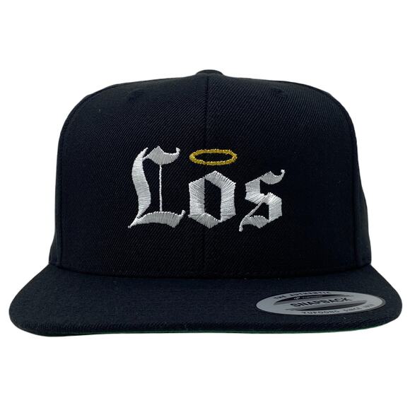 Los Old English Snapback Hat - Picture 3 of 7